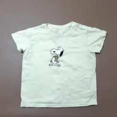 スヌーピー Tシャツ 100cm クリーム色