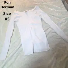 【オシャレ☆Ron Herman】白　ニットカットソー　サイズXS