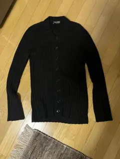 Dolce & Gabbana 黒 リブ編みカーディガン Dolce & Gabbana 黒 リブ編みカーディガン - メルカリ