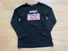 ANAPKIDS ロゴ プリント ロンＴ アナップキッズ