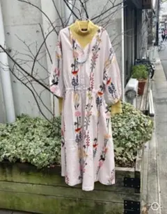 マーブルシュッドmarble sud 花　鳥　刺繍　ワンピース　羽織りのサムネイル