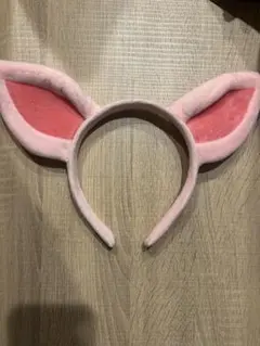 ピンク色 動物の耳 カチューシャ ヘアアクセサリー