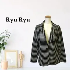 zk58【L】Ryu Ryu ジャケット シングルボタン 長袖 テーラード襟のサムネイル