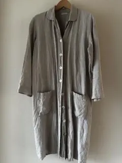 【フォグリネンワーク リネン100% ロングコート ワンピース】