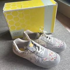 アシックスTEXCY シューズ　花柄　24センチEEEのサムネイル