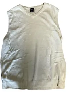 GAP アイボリー Vネック ニット ベスト L