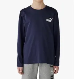 新品未使用　PUMA ネイビー 長袖Tシャツ　160 キッズ