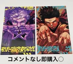 呪術廻戦　モジュロ　2巻　特典　イラストカード　五条悟　両面宿儺　２種セット➕α