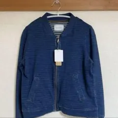 新品未使用タグ付きデニムジャケットブルゾン　ネイビーブルー