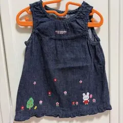 ミキハウス デニムワンピース 80size