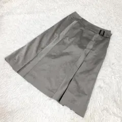 ロングスカート ビジネス　カジュアル　グレー