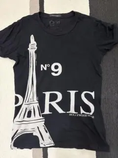 美品 HOLLYWOOD MADE N°9 PARIS Tシャツ 黒 サイズS