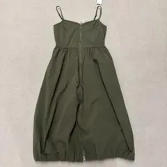 【タグ付き】GU ワンピース オリーブ L ジャンバースカート