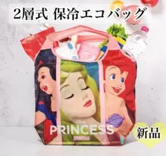 ディズニープリンセス 保冷エコバッグ 大容量 2層式 買い物バッグ　新品未使用