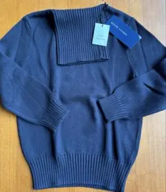 【新品未使用】ラルフローレン ニット タートルネック M 紺