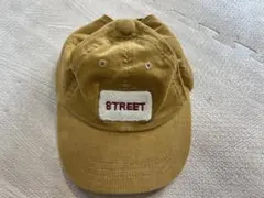 美品 プティマイン コーデュロイ キャップ 50