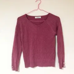 ニット トップス♡ミューズ　ピンクのサムネイル