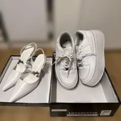 厚底スニーカー+GYDAギャルヒール二足セット