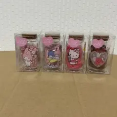 サンリオ　瓶入りヘアゴム　キティ　マイメロ　キキララ