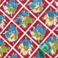 ヴィンテージフィードサック 1/8サイズ F088