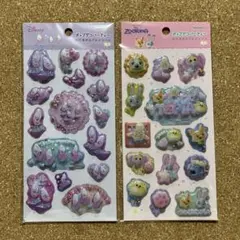 ポップデコパーティー わたあめカプセルシール ディズニー　2枚セット