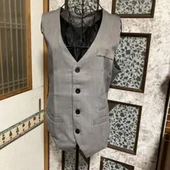 社交ダンス　グレー ベスト