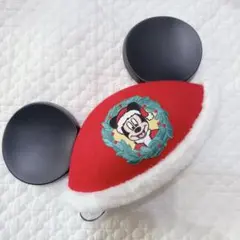 ディズニー　サンタ　ミッキー　イヤハ　イヤーハット　クリスマス　ファンキャップ