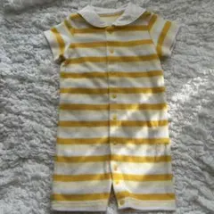 【美品】コムサイズム　襟付き ツーウェイオール　ロンパース 半袖　50〜70