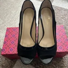 ケイトスペード黒ハイヒール