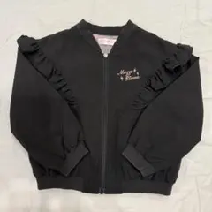 Mezzo Piano メゾピアノ フリル付き黒ジャケット 120