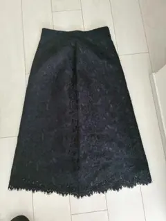 レースタイトスカート ネイビー　S
