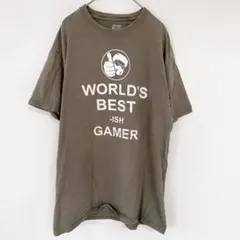 ポートカンパニー ロゴ 半袖 Tシャツ クルーネック M カーキ カジュアル