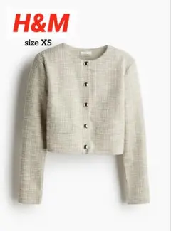 【新品タグ付】H&M ショルダーパッドカーディガン　XS
