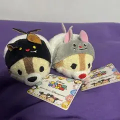 ツムツム　ぬいぐるみ　チップとデール　香港ディズニーランド　ハロウィン