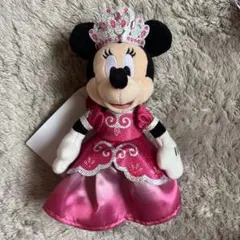 ミニーマウスぬいぐるみバッジ