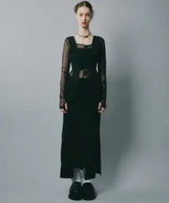 【新品】vents skirt ＆ bustier set-up