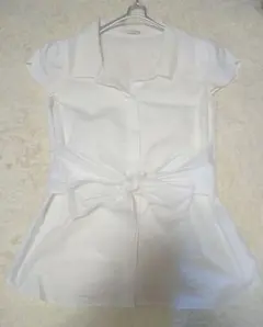 ウィルセレクション　ブラウス　シャツ　トップス　日本製　リボン　切り替え