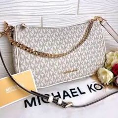 未使用級☆MICHAEL KORSマイケルコース チェーンショルダーバッグ