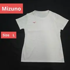Tシャツ☆Mizuno ホワイト ショートスリーブ☆Lサイズ❣️お値下げ