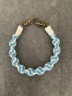 《シンプル》マクラメ　ハンドストラップ　30cm