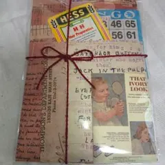 No.332☆100枚☆ヴィンテージ ジャンクジャーナル 素材