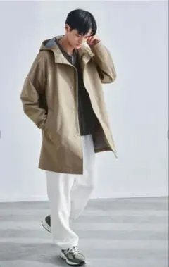 新品未使用【green label relaxing】3レイヤー撥水フードコート