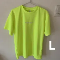 美品　グリマー　蛍光イエロー Tシャツ ロゴ入りのサムネイル