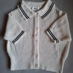 WEGO 半袖 ニットカーディガン ホワイトのサムネイル