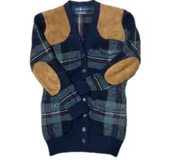 希少★ラルフローレン カーディガンタータン チェック柄 ヴィンテージSサイズ