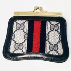 GUCCI オールドグッチ シェリーライン PVC がま口 コインケース
