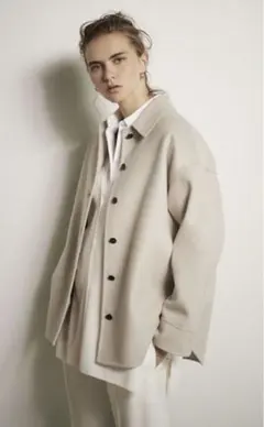 セオリー☆Luxe New Divide シャツアウター5.9万ベージュ