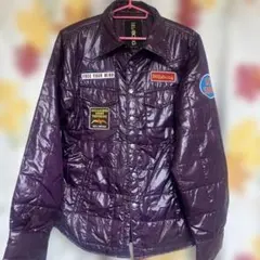 Billabong パープル キルティングジャケット