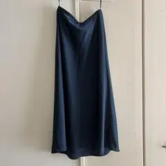 UNIQLO ネイビー サテン スカート　M
