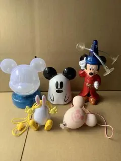 ディズニー　うさたま　ミッキーマウス ランプ ペンライト　5点セット1